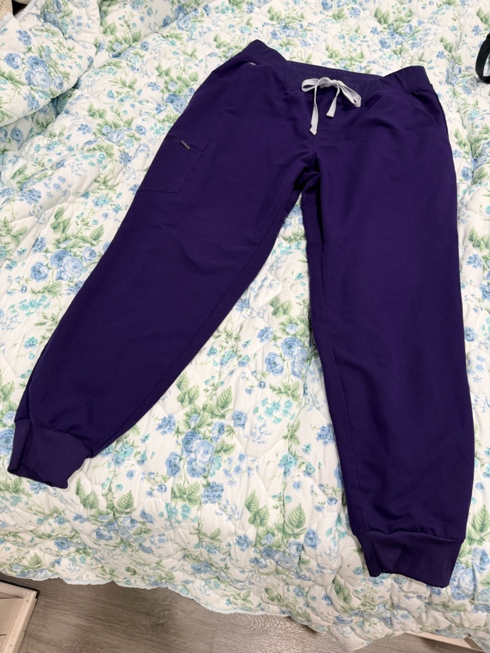 Fig Drawstring Jogger Pants- purple jam , PO# 5298, - Picture 2 of 9